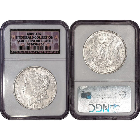 1884-O Morgan Dollar - NGC About Uncirculated - Fitzgerald Collection