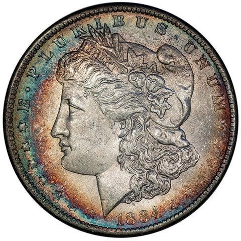 1884-O/O Morgan Dollar - VAM-7a - Choice Toned Uncirculated