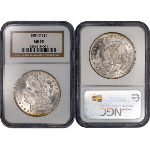 1884-O Morgan Dollar - NGC MS 65 - Gem Brilliant Uncirculated