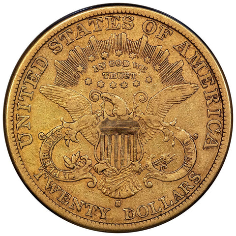 1884-S $20 Liberty Double Eagle Gold Coin - Very Fine