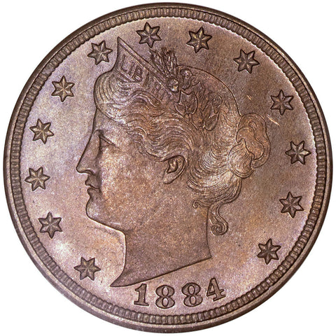 1884 Proof Liberty Head V Nickel - PCGS PF 65 - Gem Proof