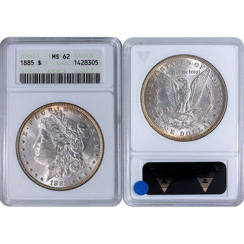 1885 Morgan Dollar - ANACS MS 62
