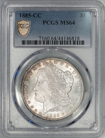 1885-CC Morgan Dollar - PCGS MS 64 - Choice Uncirculated+