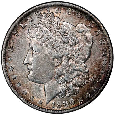 1886-O Morgan Dollar - Nominal About Uncirculated