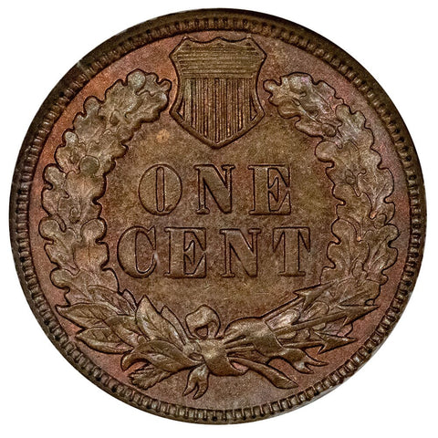 1887 Indian Cent - PCI MS 63 RB - Brown Uncirculated