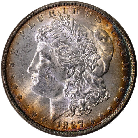 1887 Morgan Dollar - Choice Toned Uncirculated