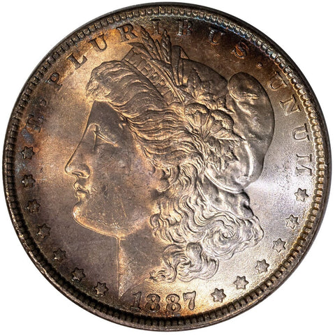 1887 Morgan Dollar - Choice Toned Uncirculated