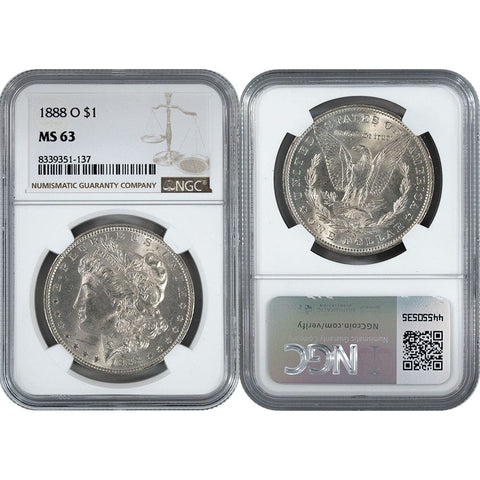 1888-O Morgan Dollar - NGC MS 63 - Choice Uncirculated