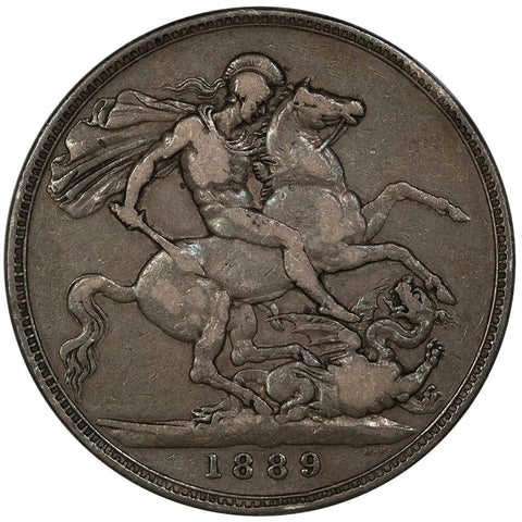 1889 Great Britain Silver Crown KM.765 - Fine+