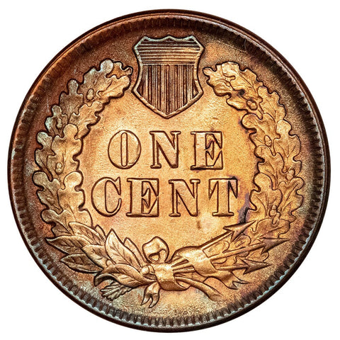 1889 Indian Head Cent - About Uncirculated Brown
