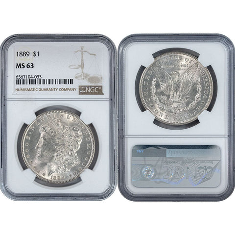 1889 Morgan Dollar - NGC MS 63 - Choice Brilliant Uncirculated