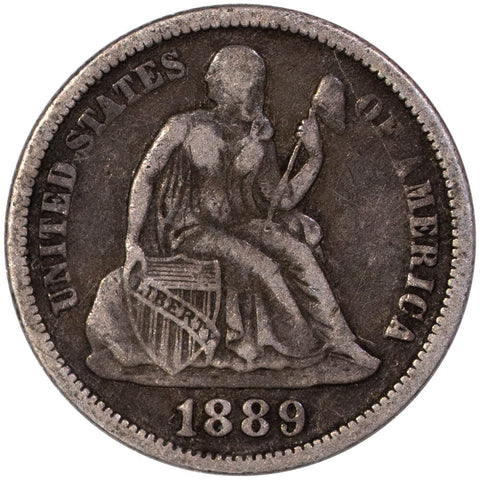 1889 Seated Liberty Dime - Fine