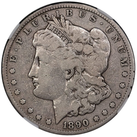 1890-CC Morgan Dollar VAM-4 Tail Bar - NGC VG 10 - Top 100 VAM