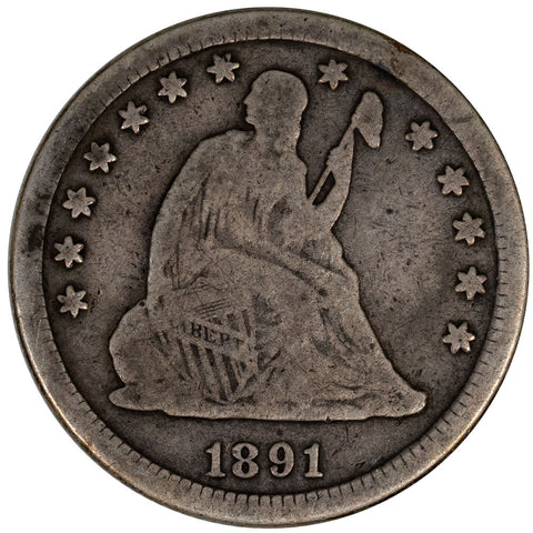 1891 Seated Liberty Quarter - Fine