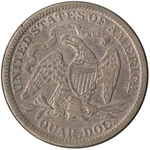 1891 Seated Liberty Quarter - Very Fine Details (Cleaned)
