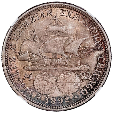 1892 Columbian Silver Commemorative Half Dollar - NGC MS 66
