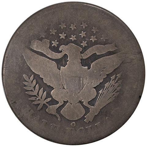 1892-O Barber Half Dollar - About Good