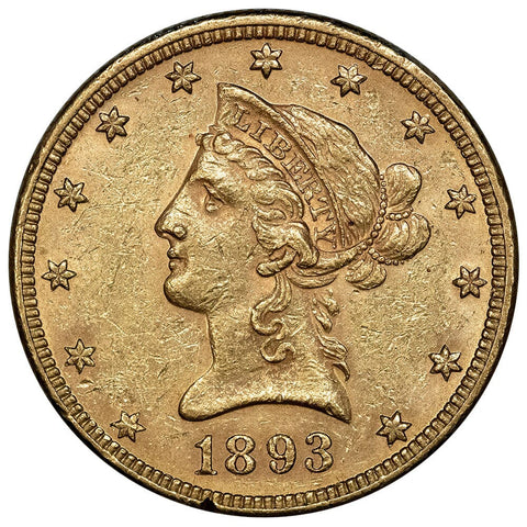 1893 $10 Liberty Gold Eagle - About Uncirculated