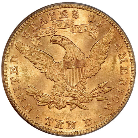 1893 $10 Liberty Gold Eagle - PCGS MS 61 OGH - Brilliant Uncirculated