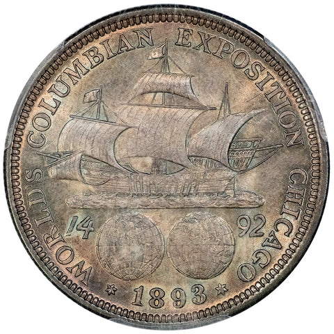 1893 Columbian Silver Commemorative Half Dollar - PCGS MS 65 CAC - Very Pretty