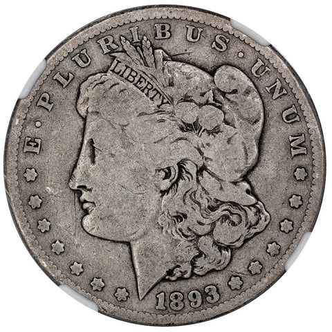 1893-CC Morgan Dollar - NGC VG 8 - Carson City