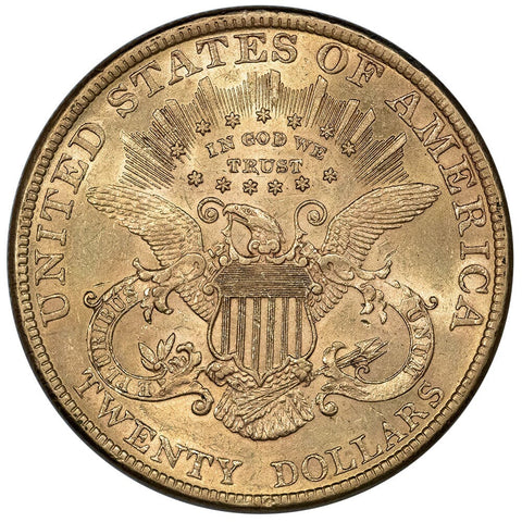 1894 $20 Liberty Double Eagle Gold Coin - About Uncirculated+