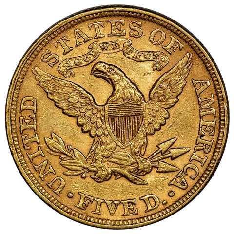 1894 $5 Liberty Head Gold Coin - About Uncirculated