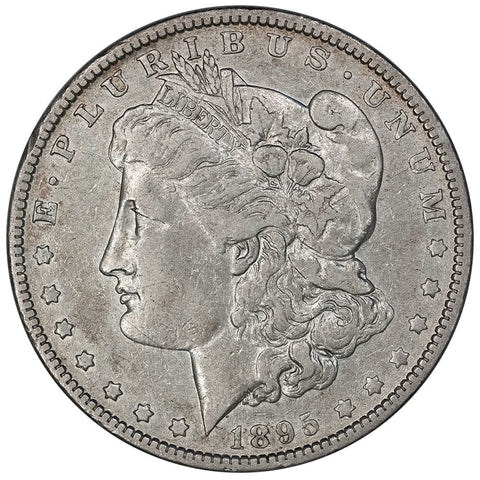 1895-O Morgan Dollar VAM-3A Bearded Eagle - Fine - 450,000 Mintage