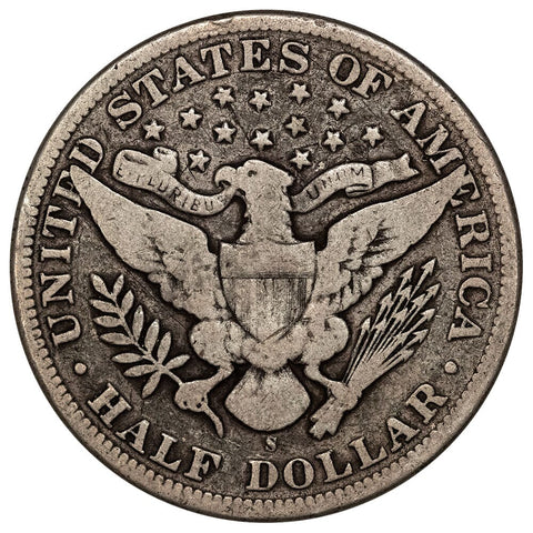 1895-S Barber Half Dollar - Very Good+ Details