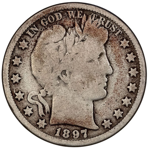 1897-O Barber Half Dollar - Good/Very Good