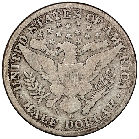 1897-O Barber Half Dollar - Good/Very Good