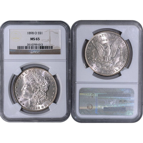 1898-O Morgan Dollar - NGC MS 65 - Gem Brilliant Uncirculated