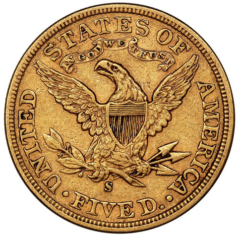 1898-S $5 Liberty Head Gold - Extremely Fine