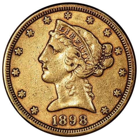 1898-S $5 Liberty Head Gold - Extremely Fine