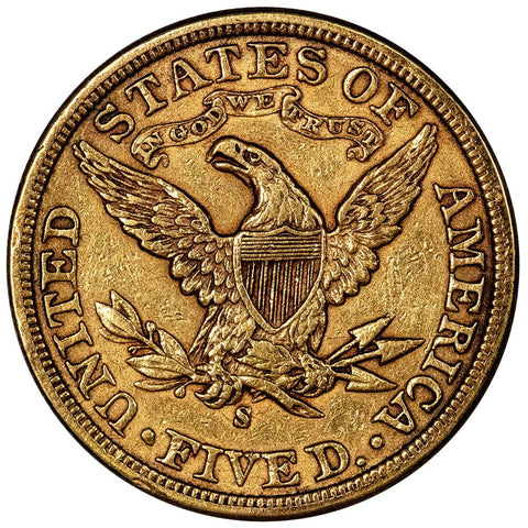 1898-S $5 Liberty Head Gold - Extremely Fine