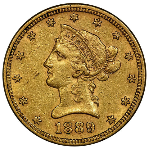 1889 $10 Liberty Gold Eagle - Extremely Fine+