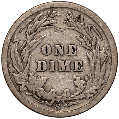 1900-S Barber Dime - Very Good