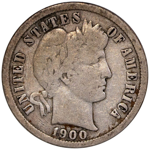 1900-S Barber Dime - Very Good