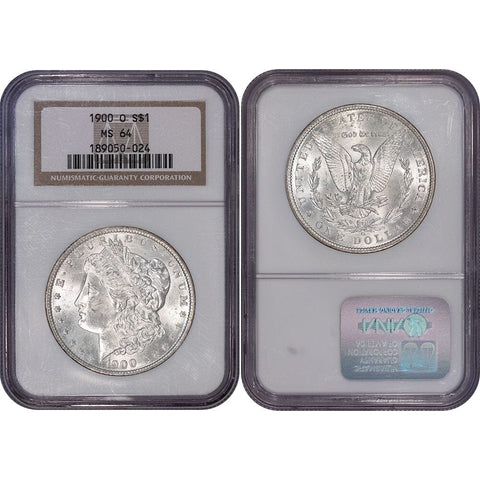 1900-O Morgan Dollar - NGC MS 64 - Choice Brilliant Uncirculated