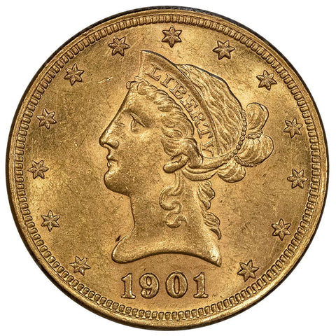 1901 $10 Liberty Gold Eagle - About Uncirculated