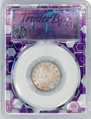 1901 Liberty Head V Nickel - PCGS MS 65 - Gem Brilliant Uncirculated