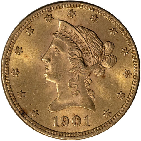 1901 $10 Liberty Gold Eagle - Brilliant Uncirculated