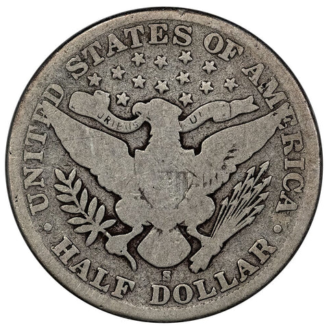 1901-S Barber Half Dollar - Good