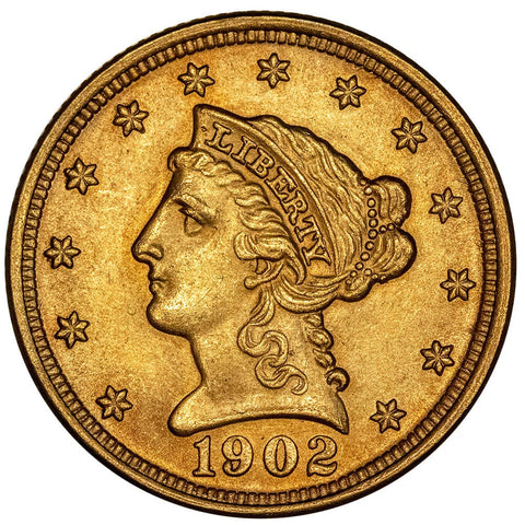 1902 $2.5 Liberty Gold Coin - Brilliant Uncirculated