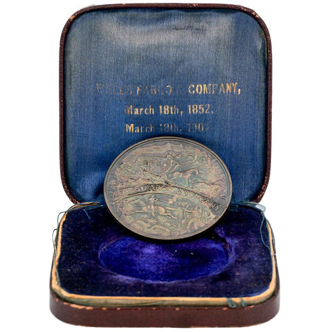 1902 Wells Fargo & Company Semicentennial Silver So-Called-Dollar HK-296 - Unc in Original Box