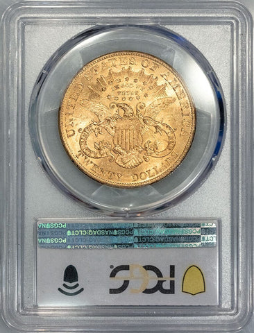 1904 $20 Liberty Double Eagle Gold Coin - PCGS MS 63 - Choice Uncirculated