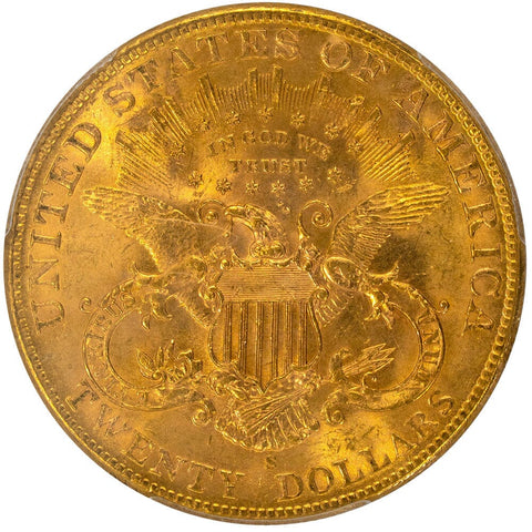 1904-S $20 Liberty Double Eagle Gold Coin - PCGS MS 63 - Gem Uncirculated