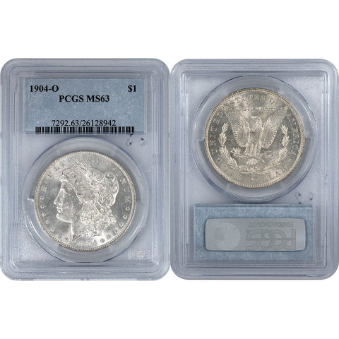 1904-O Morgan Dollar - PCGS MS 63 - Choice Brilliant Uncirculated