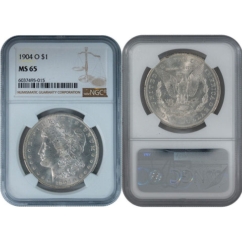 1904-O Morgan Dollar - NGC MS 63
