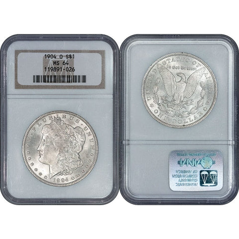 1904-O Morgan Dollar - NGC MS 64 - Choice Brilliant Uncirculated